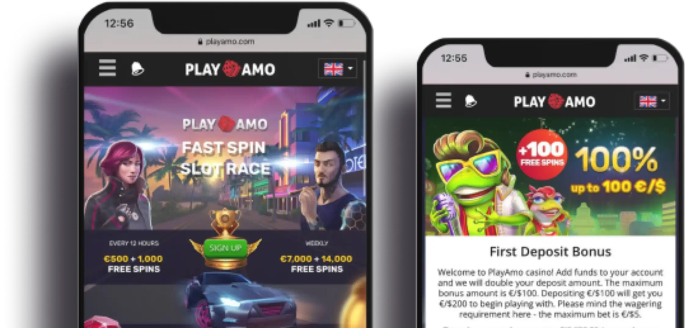 PlayAmo Casino App Screenshot